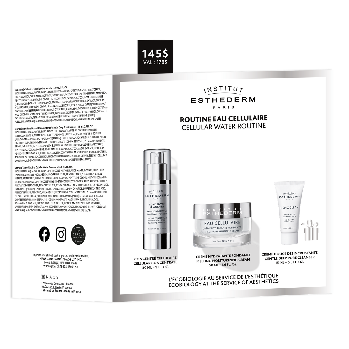 Coffret eau cellulaire